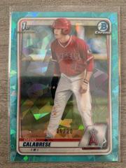 David Calabrese [Aqua] #BD-103 Baseball Cards 2020 Bowman Draft Sapphire Prices