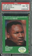 Bo Jackson [Rules on Back] #10 Football Cards 1990 British Petroleum Prices