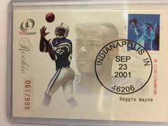 Reggie Wayne [Postmarked Rookies] #112 Football Cards 2001 Fleer Legacy Prices