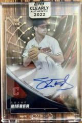 Shane Bieber #TEK-SBI Baseball Cards 2022 Topps Clearly Authentic Tek Autographs Prices