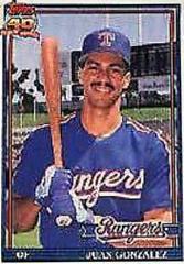 Juan Gonzalez Baseball Cards 1991 Topps Micro Prices