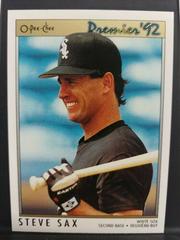 Steve Sax #43 Baseball Cards 1992 O Pee Chee Premier Prices