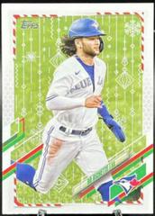 Bo Bichette [Metallic] Baseball Cards 2021 Topps Holiday Mega Box Prices