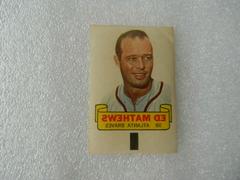 Ed Mathews Baseball Cards 1966 Topps Rub Offs Prices