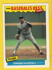 Fernando Valenzuela #41 Baseball Cards 1986 Fleer Baseball's Best Prices