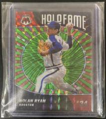 Nolan Ryan [Green Fluorescent] #HF-8 Baseball Cards 2022 Panini Mosaic Holofame Prices