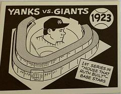 Yanks VS Giants [1923] #20 Baseball Cards 1967 Laughlin World Series Prices