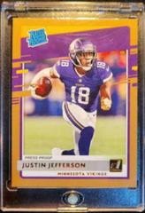 Justin Jefferson [Gold] #163 Football Cards 2020 Panini Donruss Optic Prices