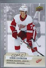 Simon Edvinsson #2 Hockey Cards 2023 Upper Deck Rookie Debut Prices