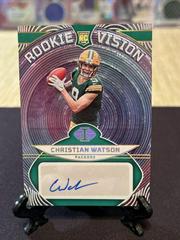 Christian Watson [Green] #RVS-CW Football Cards 2022 Panini Illusions Rookie Vision Signatures Prices