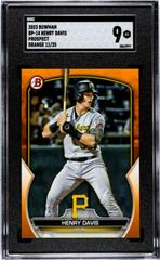Henry Davis [Orange] #BP-14 Baseball Cards 2023 Bowman Paper Prospects Prices