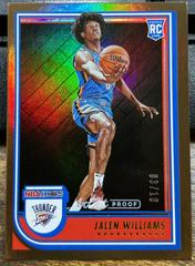 Jalen Williams [Hyper Gold] Basketball Cards 2022 Panini Hoops Prices
