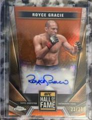 Royce Gracie [Orange Refractor] #HFA-RGR Ufc Cards 2024 Topps Chrome UFC Hall of Fame Autograph Prices