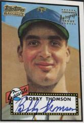 Bobby Thomson #TT43R Baseball Cards 2001 Topps Team Legends Autograph Prices