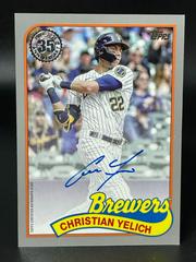 Christian Yelich [Platinum] #89BA-CY Baseball Cards 2024 Topps 1989 Autograph Prices