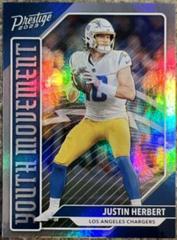 Justin Herbert #YM-4 Football Cards 2023 Panini Prestige Youth Movement Prices