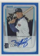 Bryan Holaday [Blue Refractor Autograph] #BCP173 Baseball Cards 2011 Bowman Chrome Prospects Prices