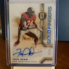 Fred Dean [Platinum] #HS-FDE Football Cards 2022 Panini Gold Standard Fingers Autographs Prices
