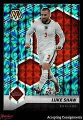 Luke Shaw [Choice Peacock] Soccer Cards 2021 Panini Mosaic Road to FIFA World Cup Prices