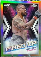 Justin Tafa [Refractor] #FDP-11 Ufc Cards 2024 Topps Chrome UFC Fired Up Prices