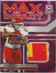 Clyde Edwards Helaire [Neon Pink] Football Cards 2022 Panini Spectra Max Impact Prices