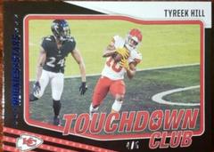 Tyreek Hill [Black and Blue] Football Cards 2021 Panini Rookies and Stars Touchdown Club Prices