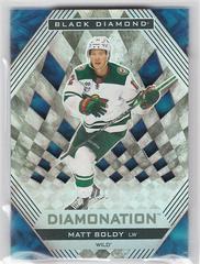 Matt Boldy Hockey Cards 2022 Upper Deck Black Diamond Diamonation Prices