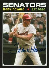 Frank Howard Baseball Cards 2012 Topps Archives Fan Favorite Autographs Prices