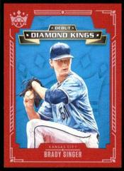 Brady Singer [Red Frame] Baseball Cards 2021 Panini Diamond Kings Debut Prices