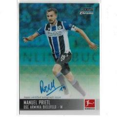 Manuel Prietl [Blue Wave Refractor] Soccer Cards 2021 Stadium Club Chrome Bundesliga Autographs Prices