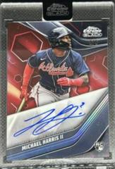 Michael Harris II [Red] #CBA-MH Baseball Cards 2023 Topps Chrome Black Autographs Prices