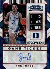 Tre Jones [Red Cracked Ice Autograph] #92 Basketball Cards 2020 Panini Contenders Draft Picks Prices