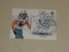 Zach Thomas #ZT Football Cards 2003 SP Authentic Sign of the Times Prices