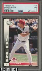 Adam Dunn [Sample] #17 Baseball Cards 2002 Leaf Prices