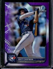 Matt Chapman [Purple] #2 Baseball Cards 2022 Bowman Chrome Prices