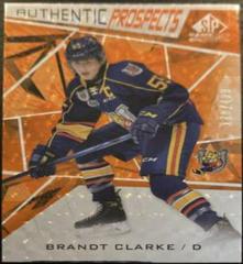 Brandt Clarke [Orange Foilboard] #44 Hockey Cards 2021 SP Game Used CHL Prices