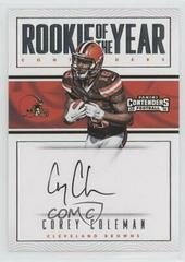 Corey Coleman [Autograph] Football Cards 2016 Panini Contenders Rookie of the Year Prices