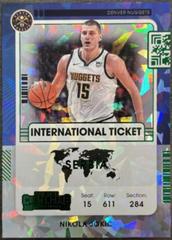 Nikola Jokic [Green Ice] Basketball Cards 2021 Panini Contenders International Ticket Prices