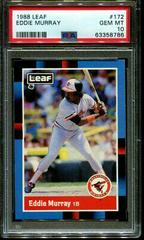 Eddie Murray #172 Baseball Cards 1988 Leaf Prices