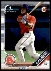 Cameron Cannon [Red] #BD-166 Baseball Cards 2019 Bowman Draft Prices