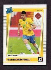 Gabriel Martinelli [Press Proof Purple] #182 Soccer Cards 2021 Panini Donruss Road to Qatar Prices