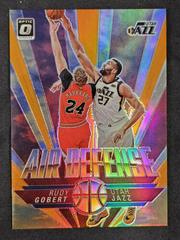 Rudy Gobert [Orange] #1 Basketball Cards 2021 Panini Donruss Optic Air Defense Prices