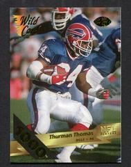 Thurman Thomas [1000 Stripe] #31 Football Cards 1993 Wild Card Prices
