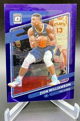 Zion Williamson [Purple Stars] #95 Basketball Cards 2021 Panini Donruss Optic Prices