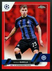 Nicolo Barella [Red] #23 Soccer Cards 2022 Topps Chrome UEFA Club Competitions Prices