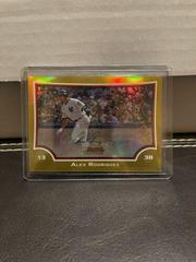 Alex Rodriguez [Gold Refractor] #3 Baseball Cards 2009 Bowman Chrome Prices