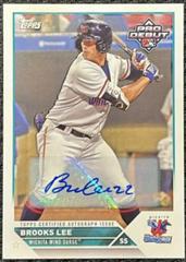 Brooks Lee [Autograph] Baseball Cards 2023 Topps Pro Debut Prices
