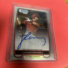James Ramsey [Refractor] #BCAJR Baseball Cards 2012 Bowman Chrome Draft Picks & Prospects Autograph Prices