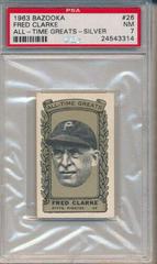 Fred Clarke [Silver] #26 Baseball Cards 1963 Bazooka All Time Greats Prices