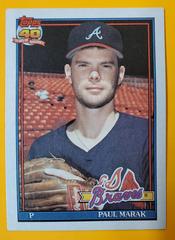 Paul Marak #753 Baseball Cards 1991 Topps Tiffany Prices
